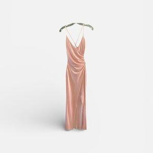 Elegant Pink Maxi Dress
